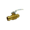 UPBA480B114 | Ball Valve Ultra-Pure 2 Piece 1-1/4 Inch Press x Press Lead Free Bronze Full Port | Milwaukee Valves