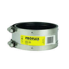Fernco 3001-43 Coupling Proflex Shielded 4 x 3 Inch Cast Iron to Copper | Midwest Supply Us