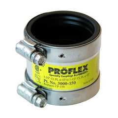 Fernco 3000-150 Coupling Proflex Shielded 1-1/2 Inch Cast Iron to Plastic/Steel/E x tra Heavy | Midwest Supply Us