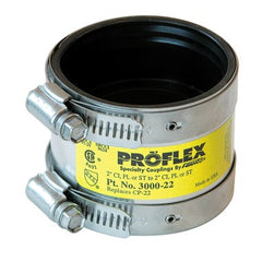Fernco 3000-22 Coupling Proflex Shielded 2 Inch Cast Iron to Plastic/Steel/E x tra Heavy | Midwest Supply Us