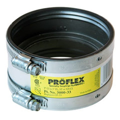 Fernco 3000-33 Coupling Proflex Shielded 3 Inch Cast Iron to Plastic/Steel/E x tra Heavy | Midwest Supply Us