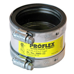 Fernco 3001-22 Coupling Proflex Shielded 2 Inch Cast Iron to Copper | Midwest Supply Us