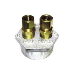 Oil Equipment Manufacturing 14475 Duplex Bushing 4 Way with Fittings 2 x 3/8 x 3/8 Inch Cast Iron Slip-Thru | Midwest Supply Us