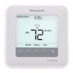 HONEYWELL HOME TH6210U2001/U Thermostat T6 PRO Programmable 24 Volt 1 Heat/1 Cool-2 Heat/Cool Heat Pump 7 Day/5-2/5-1-1 White 40-90 Degrees Fahrenheit | Midwest Supply Us