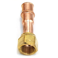 Refrigeration Press Fittings 3291080000111 Fitting Refrigeration Press x SAE Flare Adapter 1/2 Inch Copper for Flame-Free Refrigerant Fittings | Midwest Supply Us
