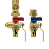 H-85443WPR-LH | Tankless Valve Kit Isolator EXP E3 with Pressure Relief Valve Brass 3/4 Inch Female | Webstone