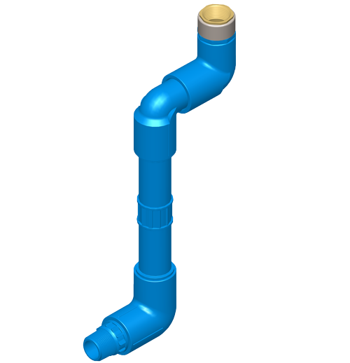 Spears 581501010 1 Pvc Swing Joint Rsr W/10 Nip Mptxbrfpt Midwest Supply