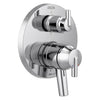 T27959 | Valve Trim Trinsic Monitor 17 Contemporary with 6 Function Integrated Diverter 3 Lever Chrome ADA for MultiChoice Universal Rough Valve Body R22000 Series | Delta