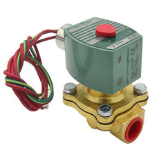 ASCO 8210G094LFAC120/60D Solenoid Valve 2-Way Brass 1/2 Inch NPT Normally Closed 120 Alternating Current NBR | Midwest Supply Us