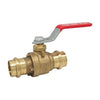 5520AB-1 | Ball Valve Lead Free Brass 1 Inch Press Full Port | Red White Valve