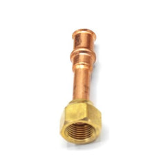 Refrigeration Press Fittings 3291060000111 Fitting Refrigeration Press x SAE Flare Adapter 3/8 Inch Copper for Flame-Free Refrigerant Fittings | Midwest Supply Us