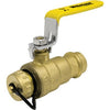 80313W | Ball Valve 3/4 Inch Press x Hose Lead Free Brass Full Port 250 CWP Reversible 250 Degrees Fahrenheit | Webstone