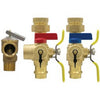 H-84443WPR-LF | Tankless Valve Kit E2 with Pressure Relief Valve Lead Free 3/4 Inch Press x Female Union Includes High-Flow Hose Drain/Adjustable Packing Gland | Webstone