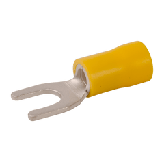 DiversiTech 6255CX Insulated spades, pack of 100, wire range 12-10, stud #10 | Midwest Supply Us