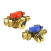 3430RAB-34 | Tankless Valve Kit Lead Free Brass 3/4 Inch Female x Press | Red White Valve