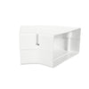 230-FB456W | SPDCHN 6in 45Deg Flat Bnd Wht Pack of 10 | DiversiTech