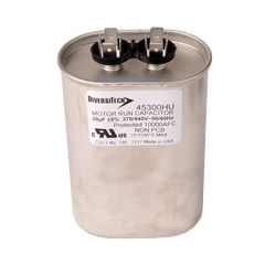 DiversiTech 45300HU Motor Run Capacitor, Oval, 30MFD, 370v /440v  | Midwest Supply Us