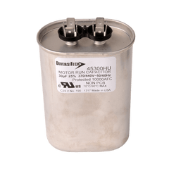 DiversiTech 45300HU Motor Run Capacitor, Oval, 30MFD, 370v /440v | Midwest Supply Us