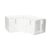 230-AFB3W | SpeediChannel 3in. Adjustable Flat Bend White Pack of 10 | DiversiTech