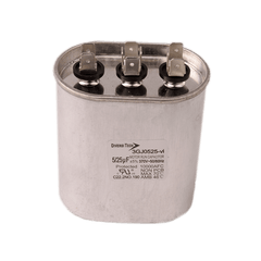 DiversiTech 3GJ0525 Motor run capacitor, 370V, oval, 25+5µF | Midwest Supply Us
