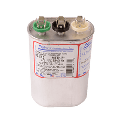 DiversiTech 3GJ0330 Motor run capacitor, 370V, oval, 30+3µF | Midwest Supply Us