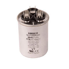 DiversiTech 3GR0520 Motor run capacitor, 370V, round, 20+5µF | Midwest Supply Us
