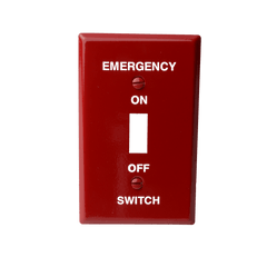 DiversiTech 625-S20 4 3/4in. x 2 1/2in. switch plate, emergency  | Midwest Supply Us