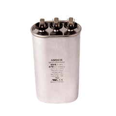 DiversiTech 3GJ0555 Motor run capacitor, 370V, oval, 55+5µF | Midwest Supply Us