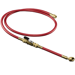 DiversiTech 1839140 60in x 1/4in Red Hose with Ball Valve Extensions | Midwest Supply Us