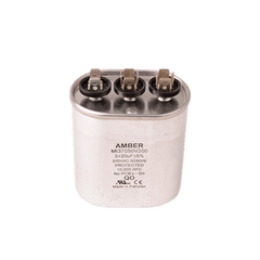 DiversiTech 3GJ0520 Motor run capacitor, 370V, oval, 20+5µF | Midwest Supply Us