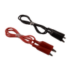 5046 | Flexible test leads, steel alligator clips with vinyl red and black insulators, 36in. 20 gauge wire, extremely flexible | DiversiTech