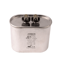 DiversiTech 37600H Motor run capacitor, 370V, oval, 60µF | Midwest Supply Us