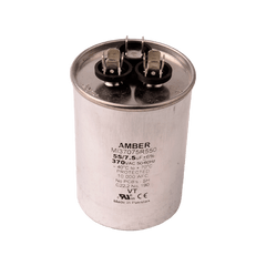 DiversiTech 3GR7555 Motor run capacitor, 370V, round, 55+7.5µF | Midwest Supply Us