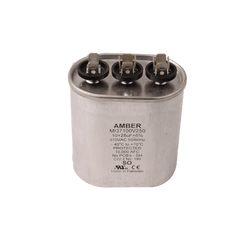 DiversiTech 3GJ1060 Motor run capacitor, 370V, oval, 60+10µF | Midwest Supply Us