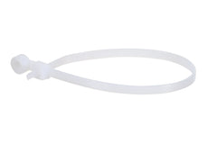 DiversiTech 60264CX Tie w/mtg. hole, pack of 100, mounting hole- #8, length- 6in., color- natural, max bundle diameter- 1-3/8in., tensile strength- 30 lb.  | Midwest Supply Us