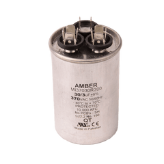DiversiTech 3GR0330 Motor run capacitor, 370V, round, 30+3µF | Midwest Supply Us