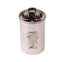 DiversiTech 3GR0330 Motor run capacitor, 370V, round, 30+3µF | Midwest Supply Us