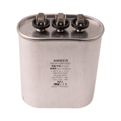 DiversiTech 4JJ1055 Motor run capacitor, 440V, oval, 55+10µF  | Midwest Supply Us