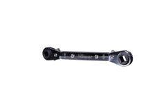 DiversiTech 1839043 Offset Reversible Ratcheting Service Wrench 1/4in x 3/16in Square - 3/8in x 5/16in Square | Midwest Supply Us