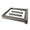 6-HAB-BG | Made of 14 gauge galvanized steel for excellent corrosion resistance and longevity. 22” high x 22” deep. Width is adjustable from 16” – 26”. Supports up to 200 lbs. | DiversiTech