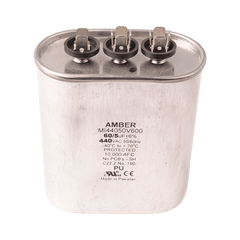 DiversiTech 4JJ0560 Motor run capacitor, 440V, oval, 60+5µF  | Midwest Supply Us