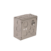 PI362 | Steel 1900 box, length 4in., width 4in., depth 1-1/2in., capacity (cubic in) 21.0, knockout (in) 3/4 & 1/2 | DiversiTech