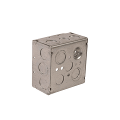 DiversiTech PI362 Steel 1900 box, length 4in., width 4in., depth 1-1/2in., capacity (cubic in) 21.0, knockout (in) 3/4 & 1/2  | Midwest Supply Us