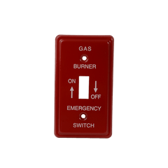 DiversiTech PI374 Red finish, Emergency Gas Burner in white letters | Midwest Supply Us