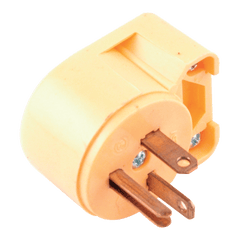 DiversiTech ED4409 Right angle plug, fits cord diameter .25in. - .655in., poles 2, wires 3, rating 20A - 125V  | Midwest Supply Us