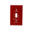 PI393 | Red finish, Emergency Oil Burner in white letter | DiversiTech