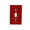 PI393 | Util. Plate Red Emerg Oil Burn | DiversiTech