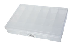 DiversiTech 8203C Polypropylene parts box, color- translucent, no. of compartments- 24, dimensions (L X W X D)- 13-1/8in., 9in. x 2-5/8in. | Midwest Supply Us