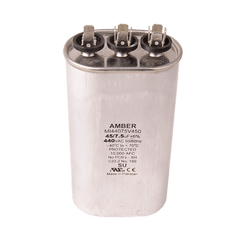 DiversiTech 4JJ7545 Motor run capacitor, 440V, oval, 45+7.5µF  | Midwest Supply Us