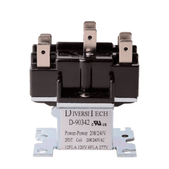 DiversiTech D-90342 General Purpose Switching Relay, 208/240VAC, power terminals 1 - 6 | Midwest Supply Us